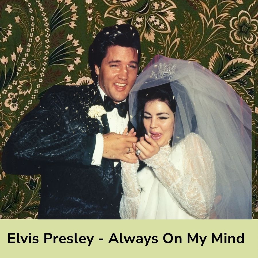 Elvis Presley performing "Suspicious Minds" live in 1970, wearing a high-collared jumpsuit.